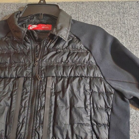Nike TECH FLEECE AEROLOFT 800 BOMBER GRIMM GALA Jacket Black Womens sz Medium #2 - Picture 5 of 16